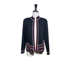 Ming Wang Santana Knit Long Sleeve Cardigan Size Large